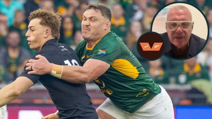 Springboks taking on All Blacks in 2026 and former New Zealand legend Sir John Kirwan (inset).