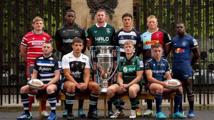 PREM Rugby players at the 2026/27 launch