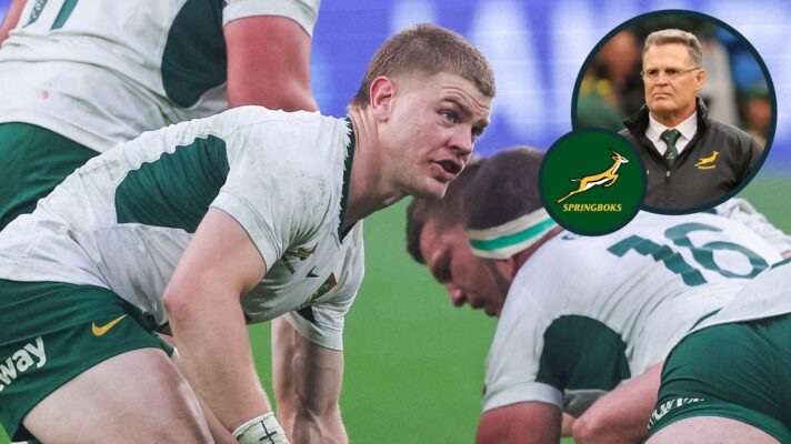 A two layered image of Morne van den Berg and Rassie Erasmus