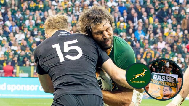 two layer image of Springboks rugby