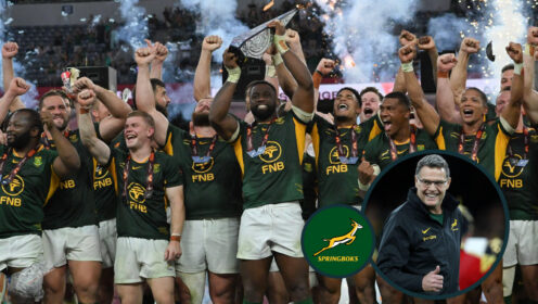 Springboks and Rassie Erasmus photo