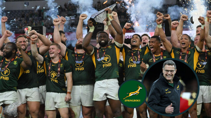 Springboks and Rassie Erasmus photo
