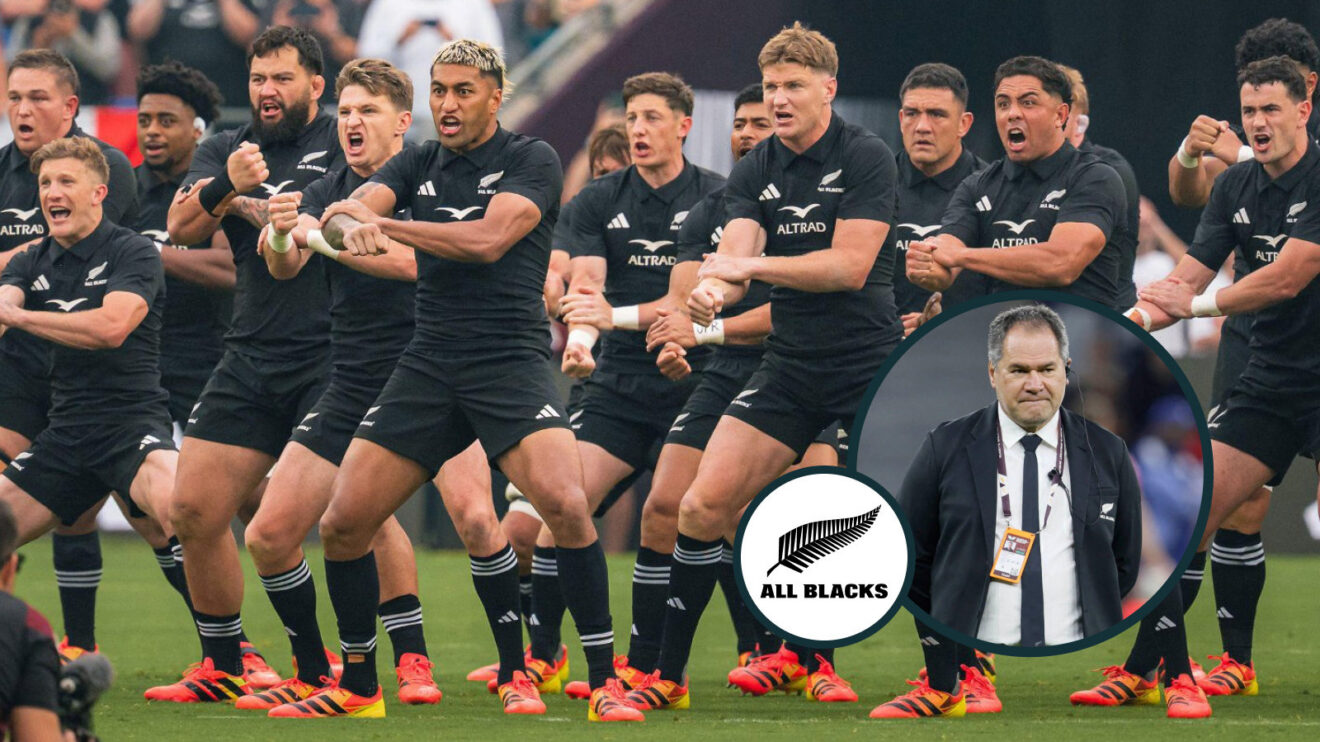 All Blacks haka and Dave Rennie image
