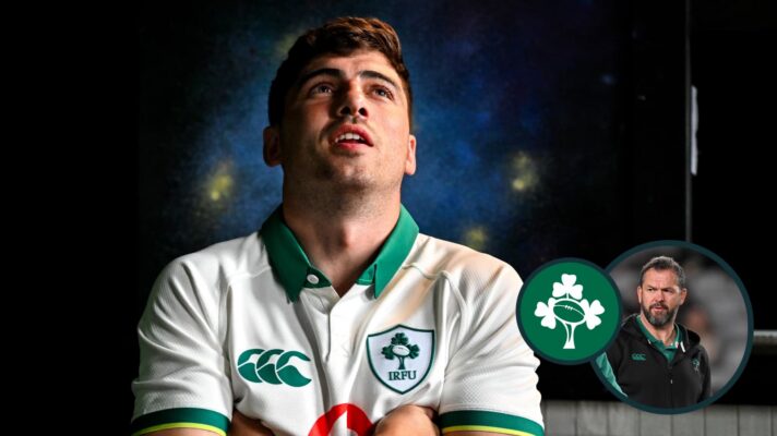 two layer image of Irish rugby