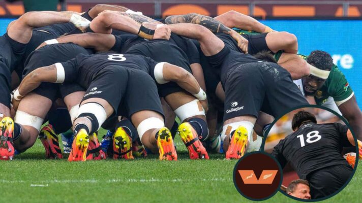 Springboks v All Blacks scrum and tighthead Tyrel Lomax (inset), who has particularly struggled in the set-piece.
