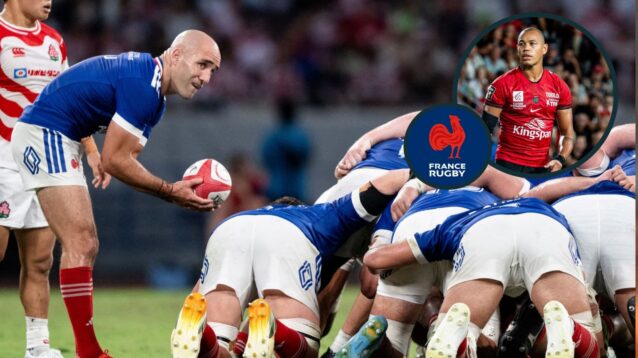 Maxime Lucu in action for France.