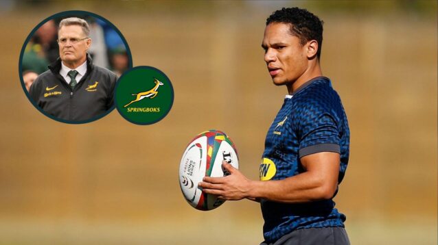 Rassie Erasmus and Herschel Jantjies photo
