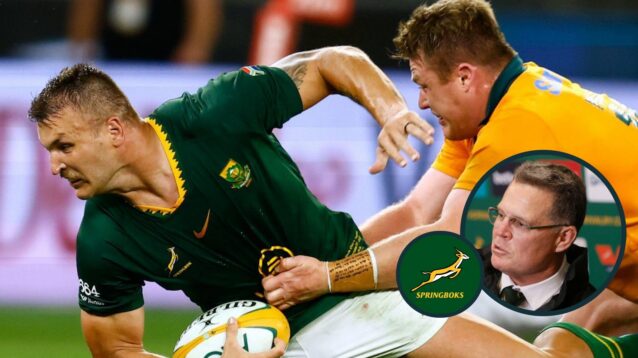 Andre Esterhuizen and Rassie Erasmus photo