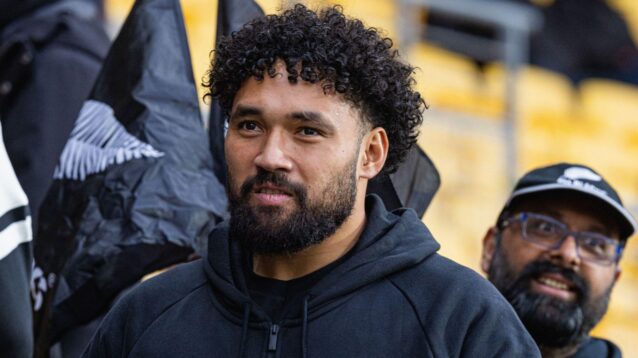 Fehi Fineanganofo before an All Blacks Test in 2026