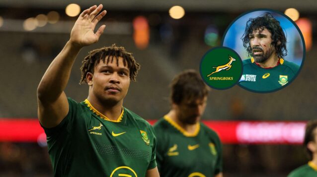 two layer image of Springboks rugby