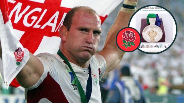 two layer image of England rugby