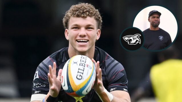 two layer image of sharks rugby