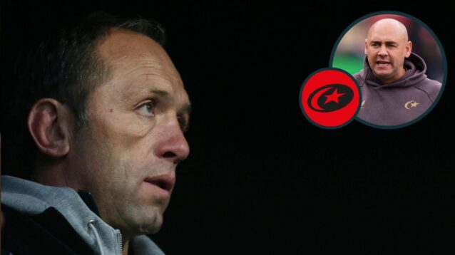 A two layered image of Brendan Venter and Joe Shaw