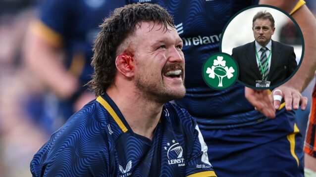 two layer image of Irish rugby