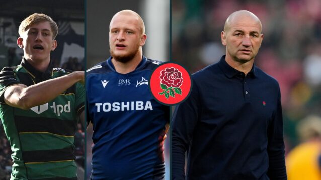 A three panel image of Steve Borthwick (right), Ben Bamber (centre) and James Pater (left)