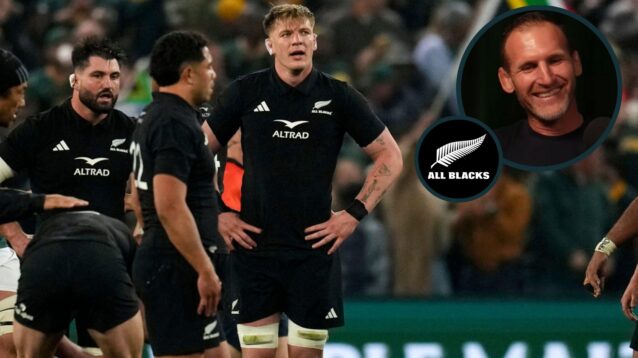 Fabian Holland and Kieran Read photo