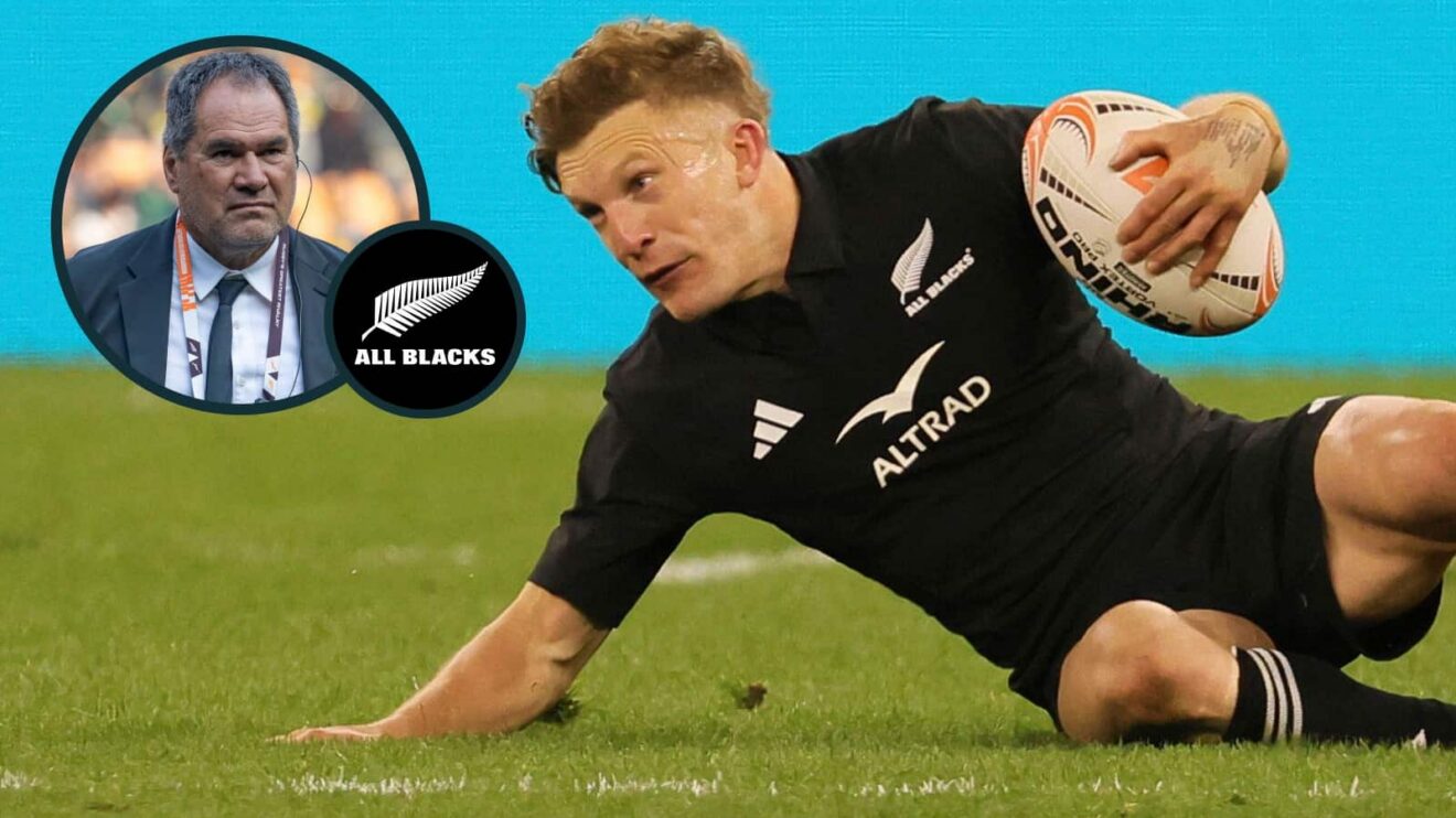 All Blacks playmaker Damian McKenzie and head coach Dave Rennie (inset).