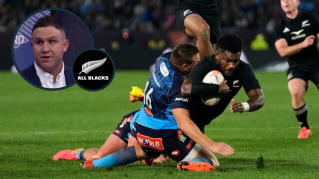All Blacks centre Timoci Tavatavanawai and former hooker James Parsons.