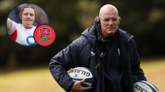 A two layered image of John Mitchell and Amy Cokayne