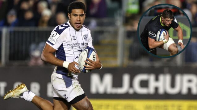Donovan Taofifenua scored twice for Montpellier against Bath.