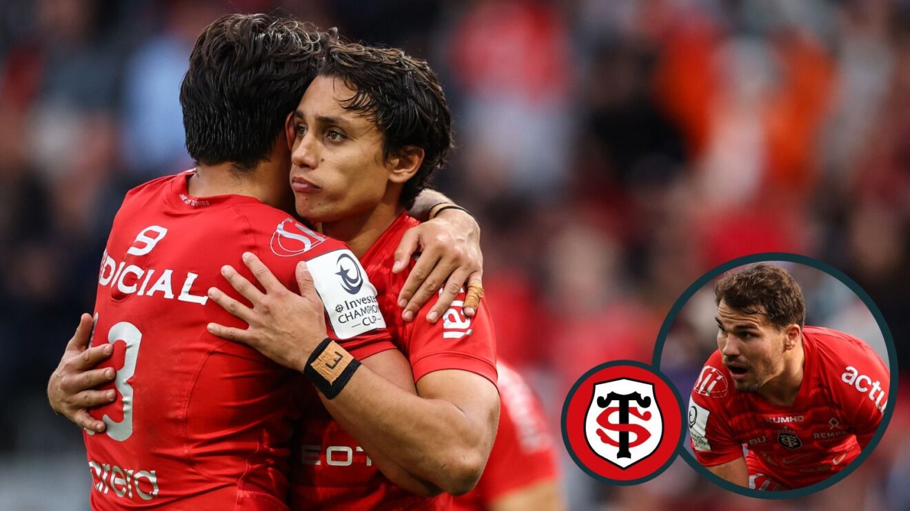 A two layered image of Toulouse players v Exeter Chiefs