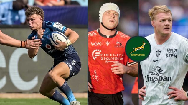Split image of Luan Giliomee, Henco van Wyk and David Ribbans.