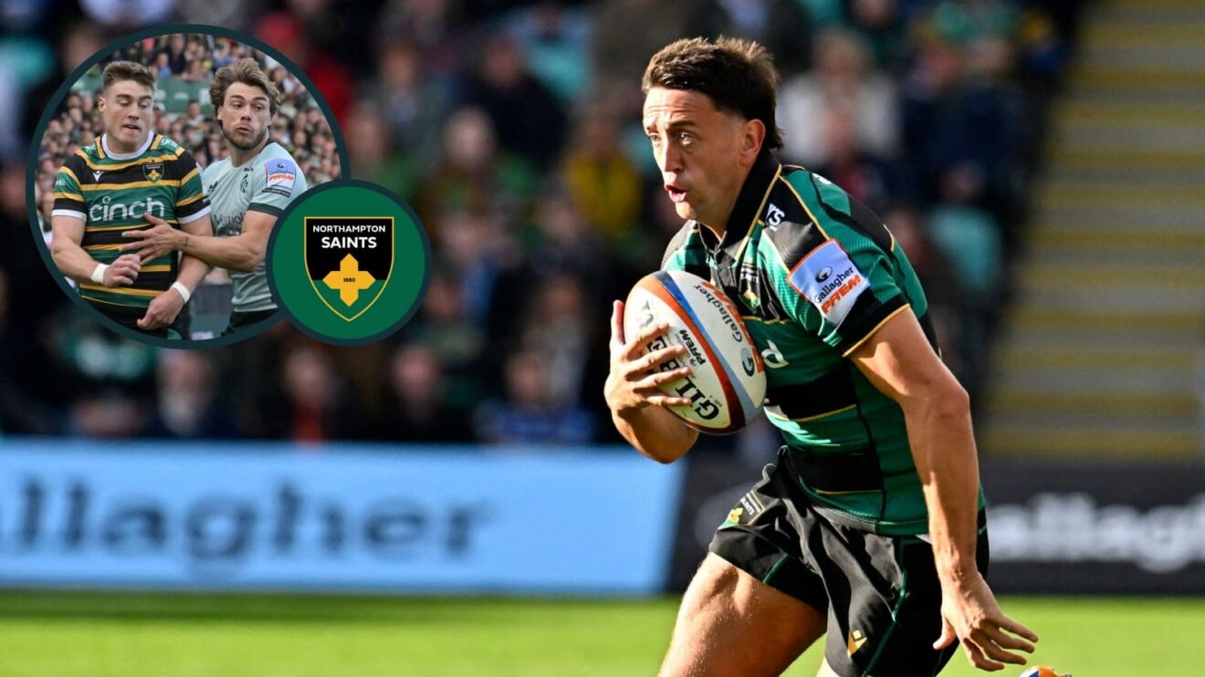 Alex Mitchell starts for Northampton Saints against Leicester Tigers.