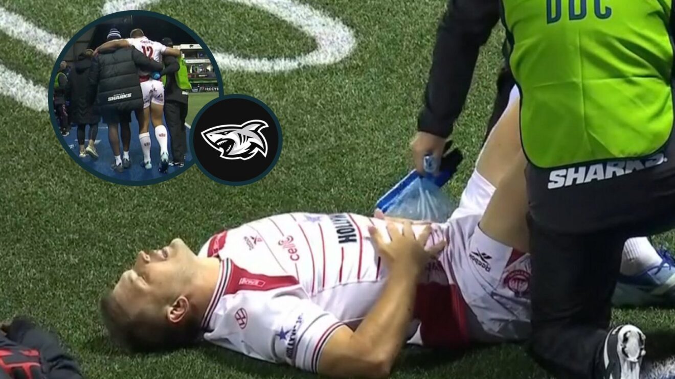 Andre Esterhuizen Sharks injury photo