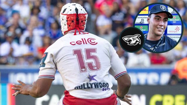 Zekhethelo Siyaya and an inset of Matt Romao (INPHO/Steve Haag Sports/Darren Stewart/EPCR)