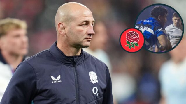 England head coach Steve Borthwick and promising Bath hooker Kepu Tuipulotu (inset).
