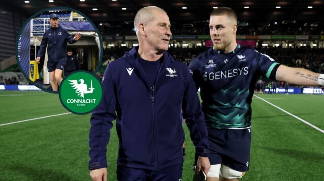 two layer image of Irish rugby